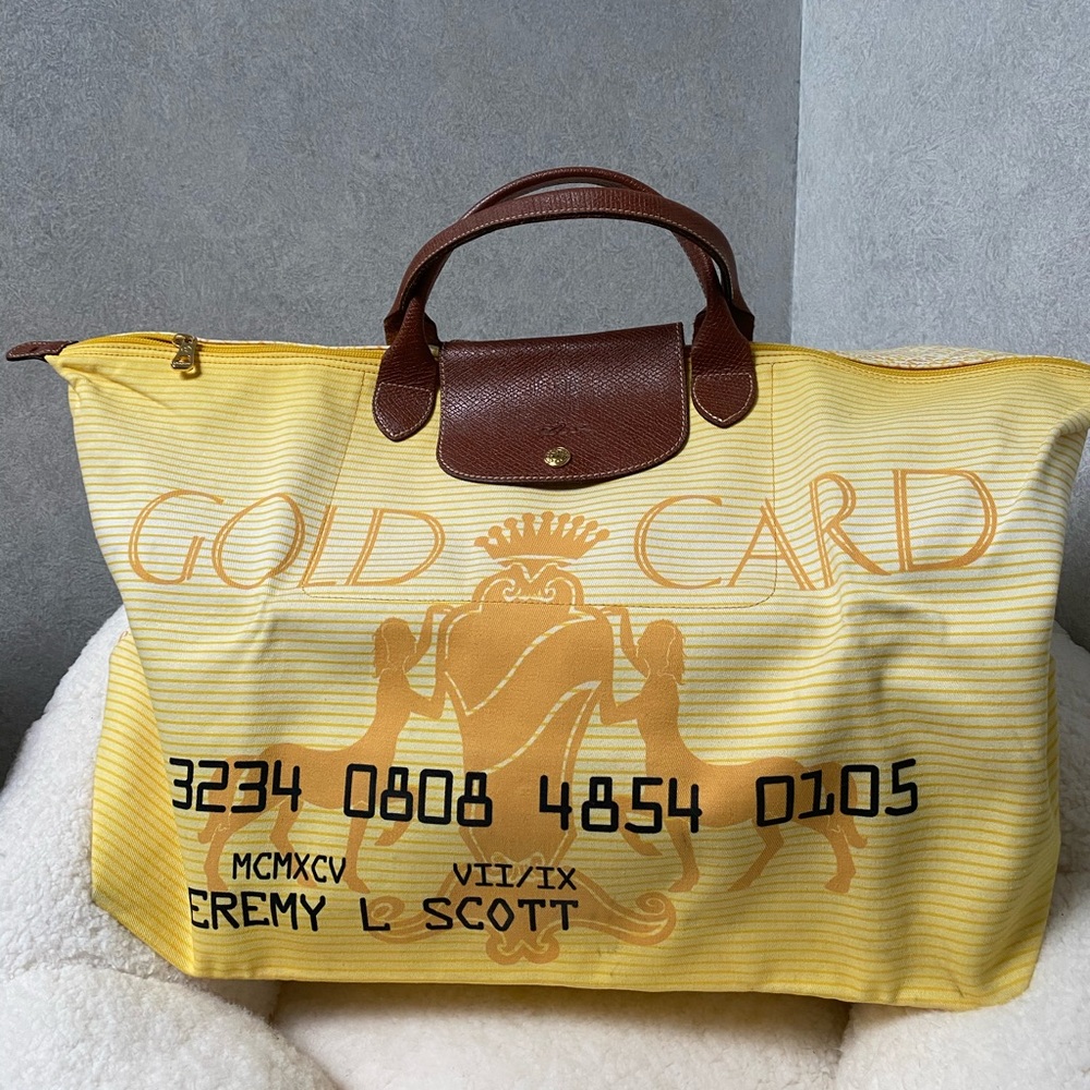 Longchamp Jeremy Scott Le Pliage Gold Card